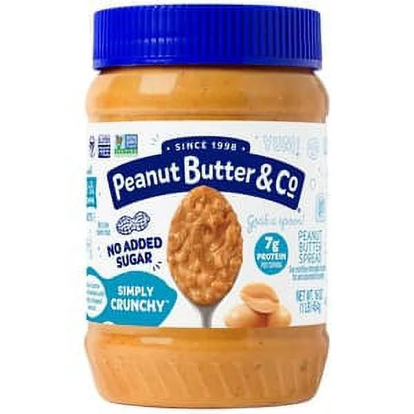 Peanut Butter & Co. Peanut Butter Spread, Simply Crunchy, 16 oz | Pack of 6