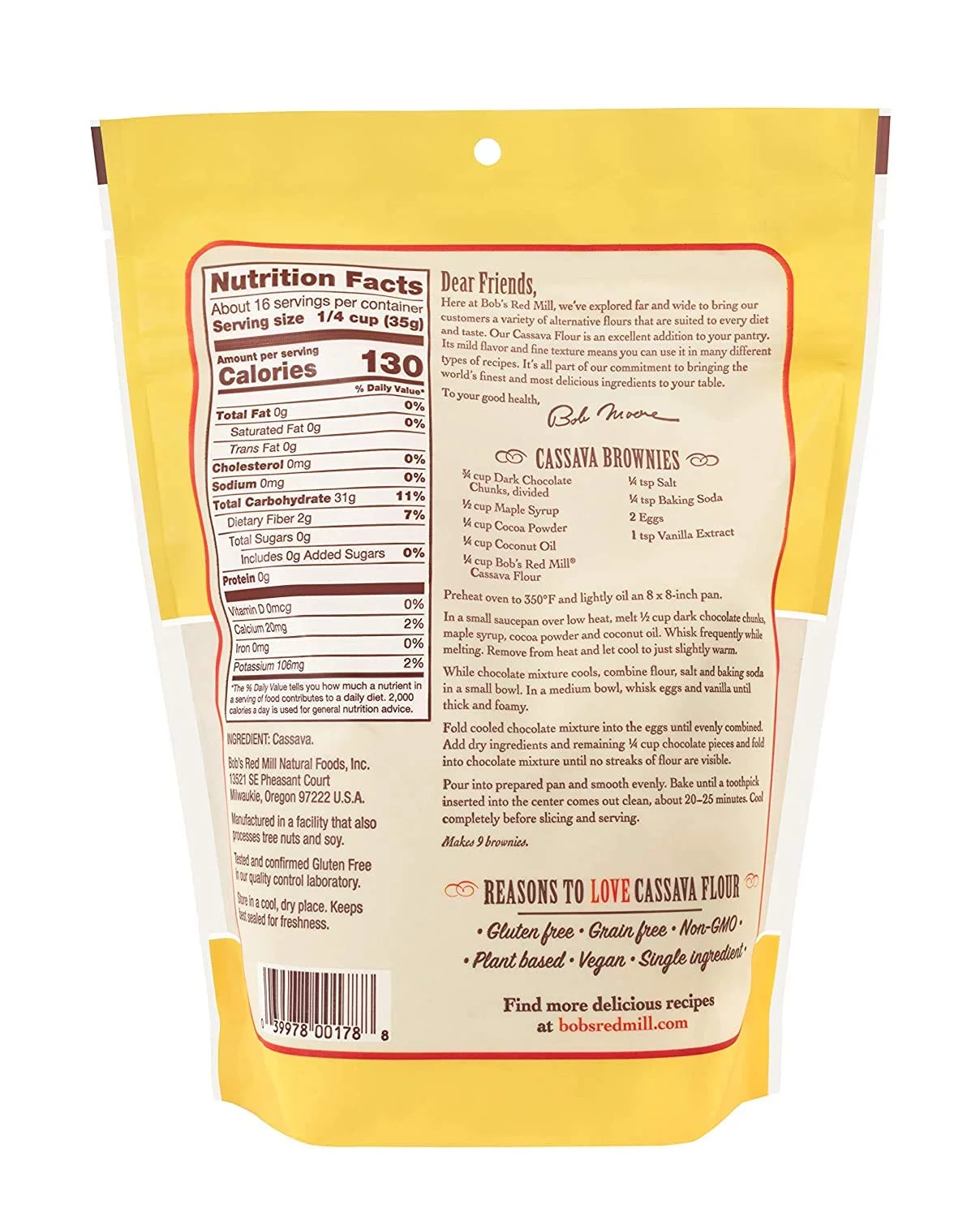 Bob's Red Mill Cassava Flour 36 oz
