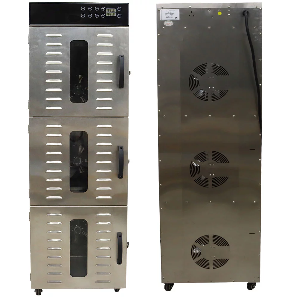 INTBUYING 36 Layer Food Dehydrator Commercial Dehydrator with Touch Digital Temperature Control Pet Food Dry Machine Stainless Steel