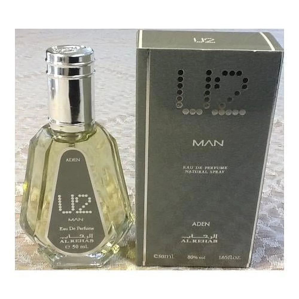U2 MAN - Al-Rehab Natural Perfume Spray- 50 Ml (1.65 Fl. Oz)- 6 Pack
