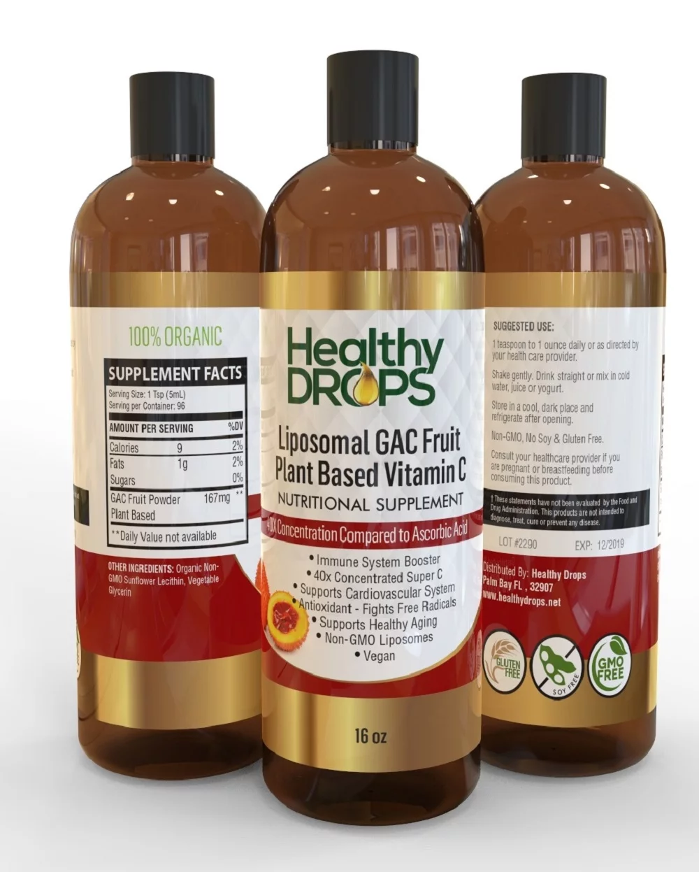 Liposomal GAC Fruit Super Vitamin C Plant Based 4 oz