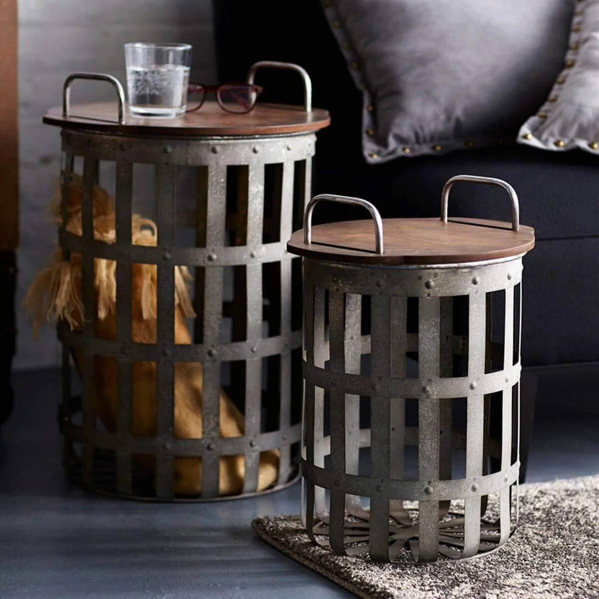 TJUNBOLIFE Side Tables () 15.5"H  20.25"H