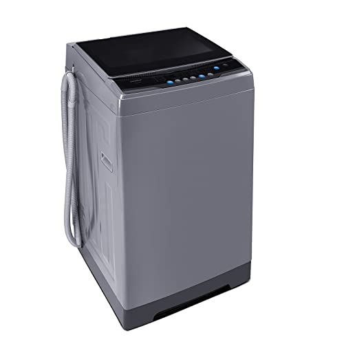 Comfee Portable Washing Machine, 0.9 cu.ft Compact Washer With LED Display, 5 Wash Cycles, 2 Built-in Rollers, Space Saving Full-Automatic Washer