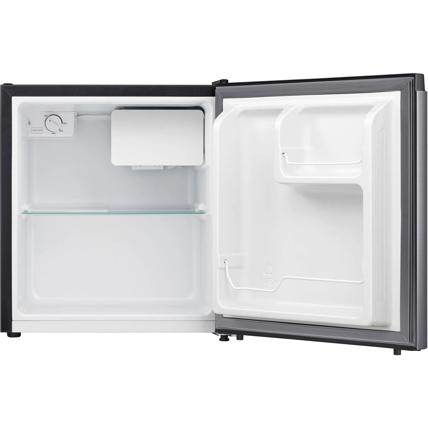 Arctic Wind New Standard 17.5 in W 1.6-Cu. ft. Energy Star Compact Refrigerator with Freezer, Silver