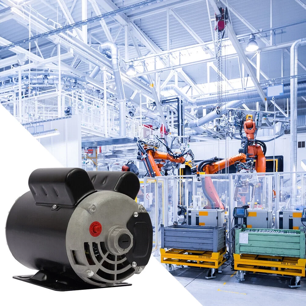 5 HP SPL 3450RPM P56 Frame Single Phase Air Compressor Shaft 60HZ 208-230 Volts Electric Air Compressor Motor