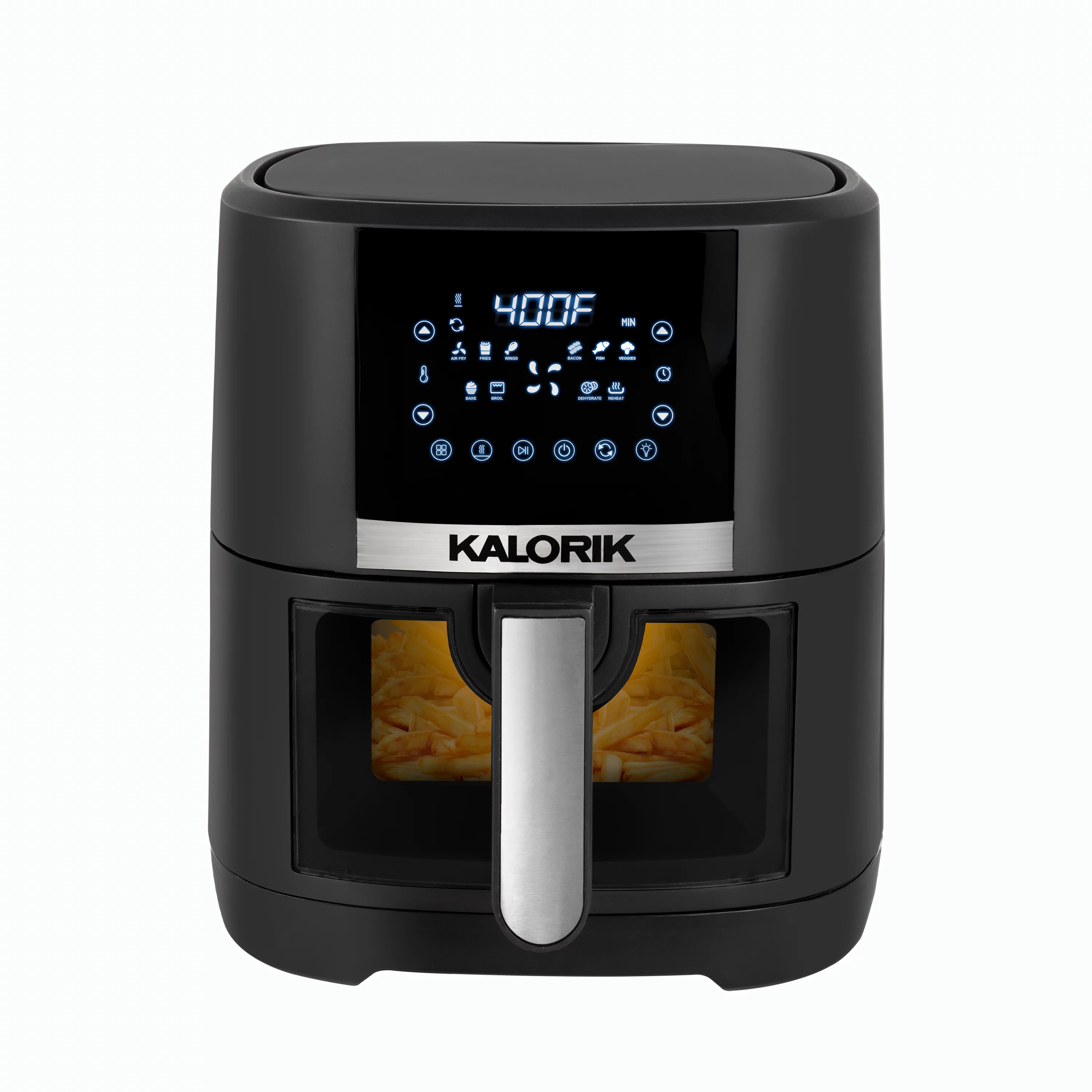 Kalorik 5 Quart Digital Air Fryer with Viewing Window, Black