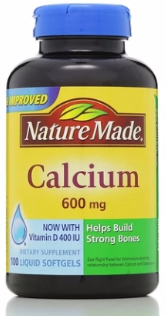 Nature Made Calcium 600 mg With Vitamin D Liquid Softgels 100 Each - (Pack of 4)