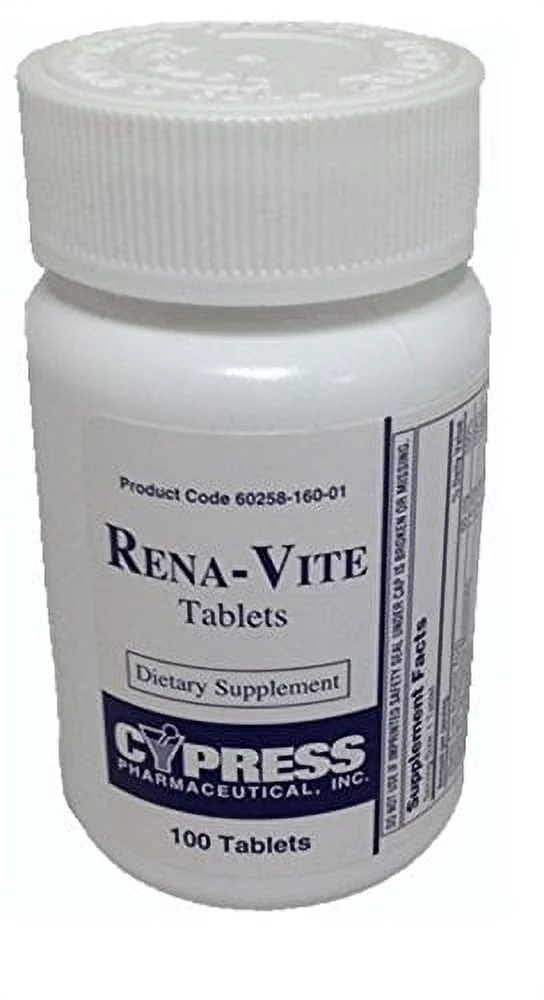 3 Pack Cypress Rena-Vite Tablets 100 Count Each