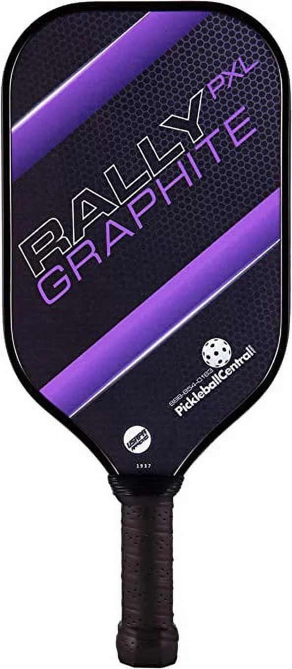 Rally PXL Graphite Pickleball Paddle | Polymer Composite Honeycomb Core, Graphite Carbon Face | Lightweight | USAPA Approved(Purple)