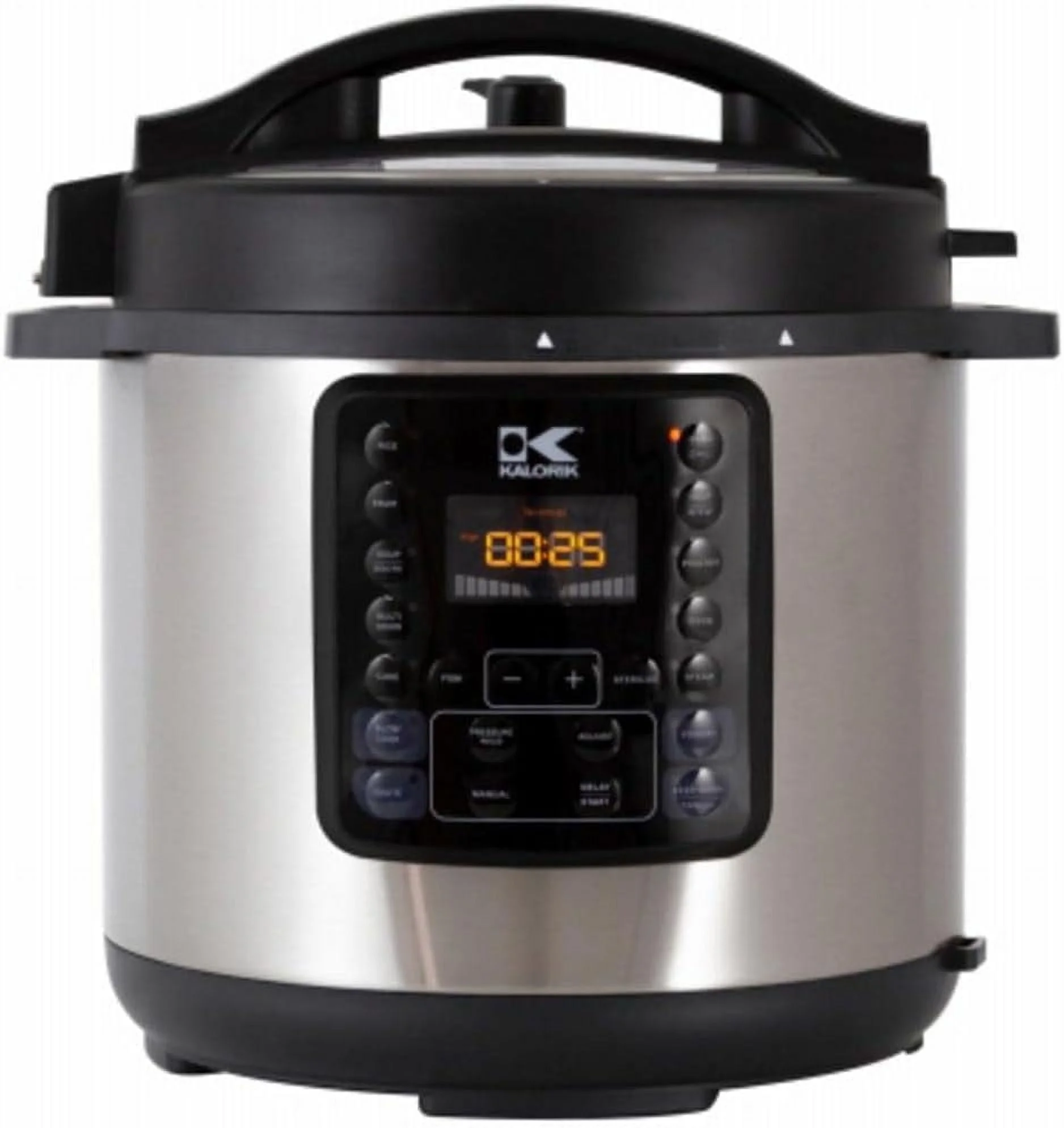 Digital Pressure Cooker, 12 Presets, Stainless Steel, 6-Qt.