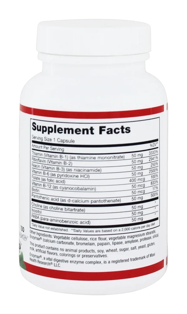Maxi Health Maxi B-50 Complex - 100 Maxi Caps