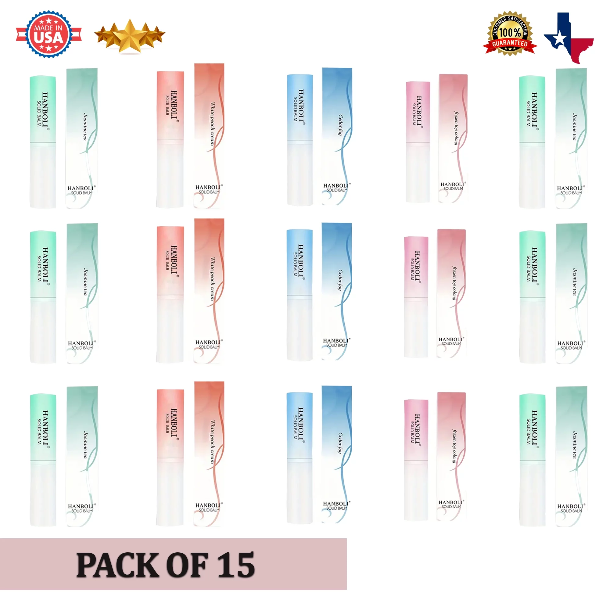 15pcs, Solid Perfume, Solid Fragrance, Perfume Compact, Portable Perfume, Perfume Stick, Natural Pocket Balm Stick, Fruity and Floral Scent Pheromone Cologne for Men and Women 👫 | Radyan