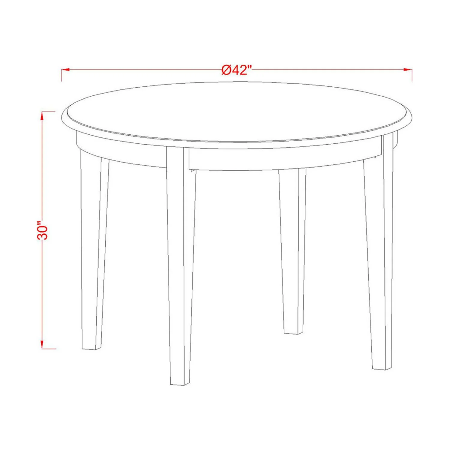 HomeStock 5-Piece Kitchen Boho Beauty Dining Table Set