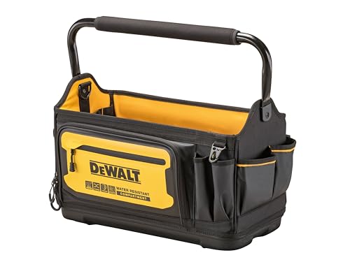 DEWALT Tool Bag, Water Resistant, Hard Bottom, 20-inch, Professional Tool Tote with Organization (DWST560104)