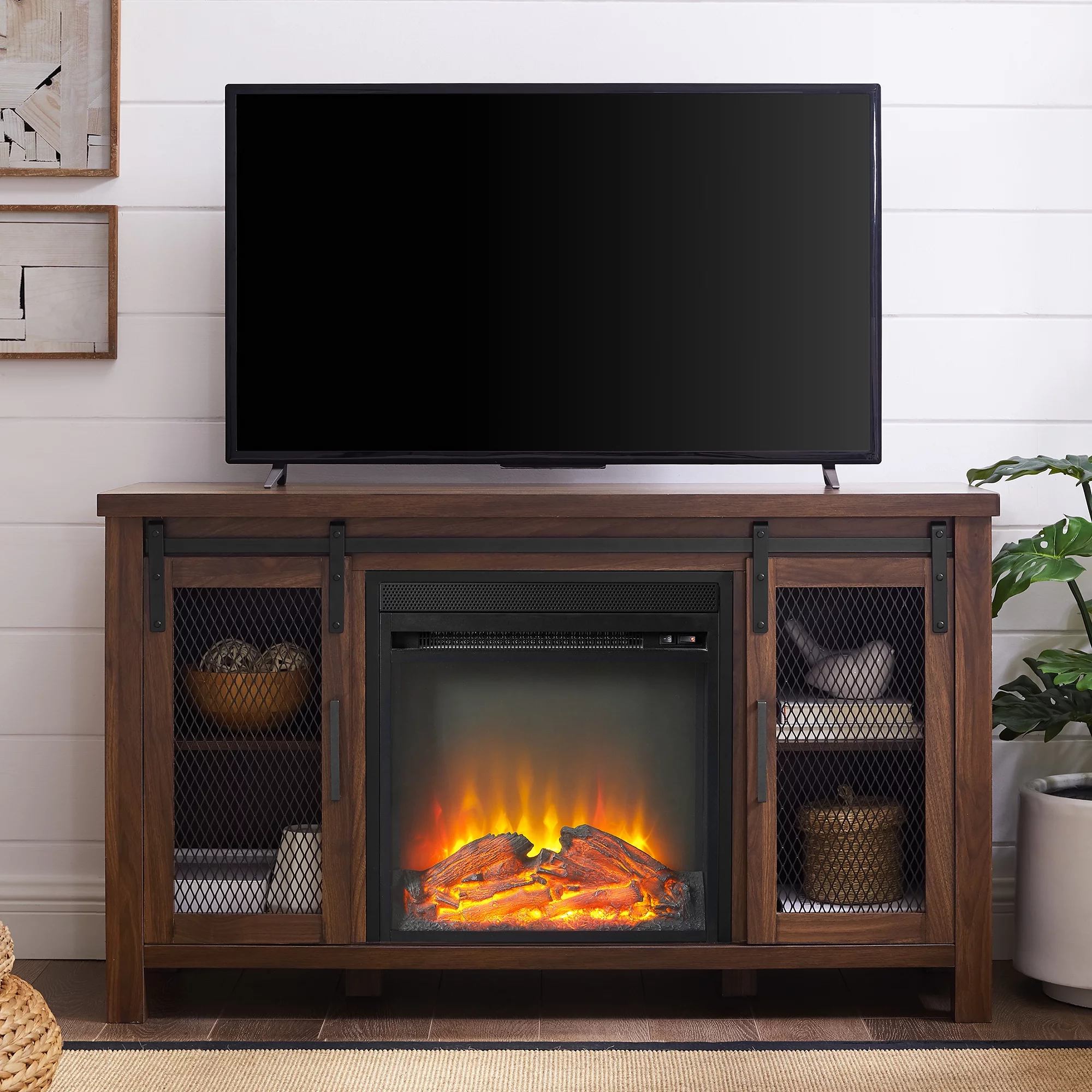 Manor Park Fireplace TV Stand for TVs up to 55
