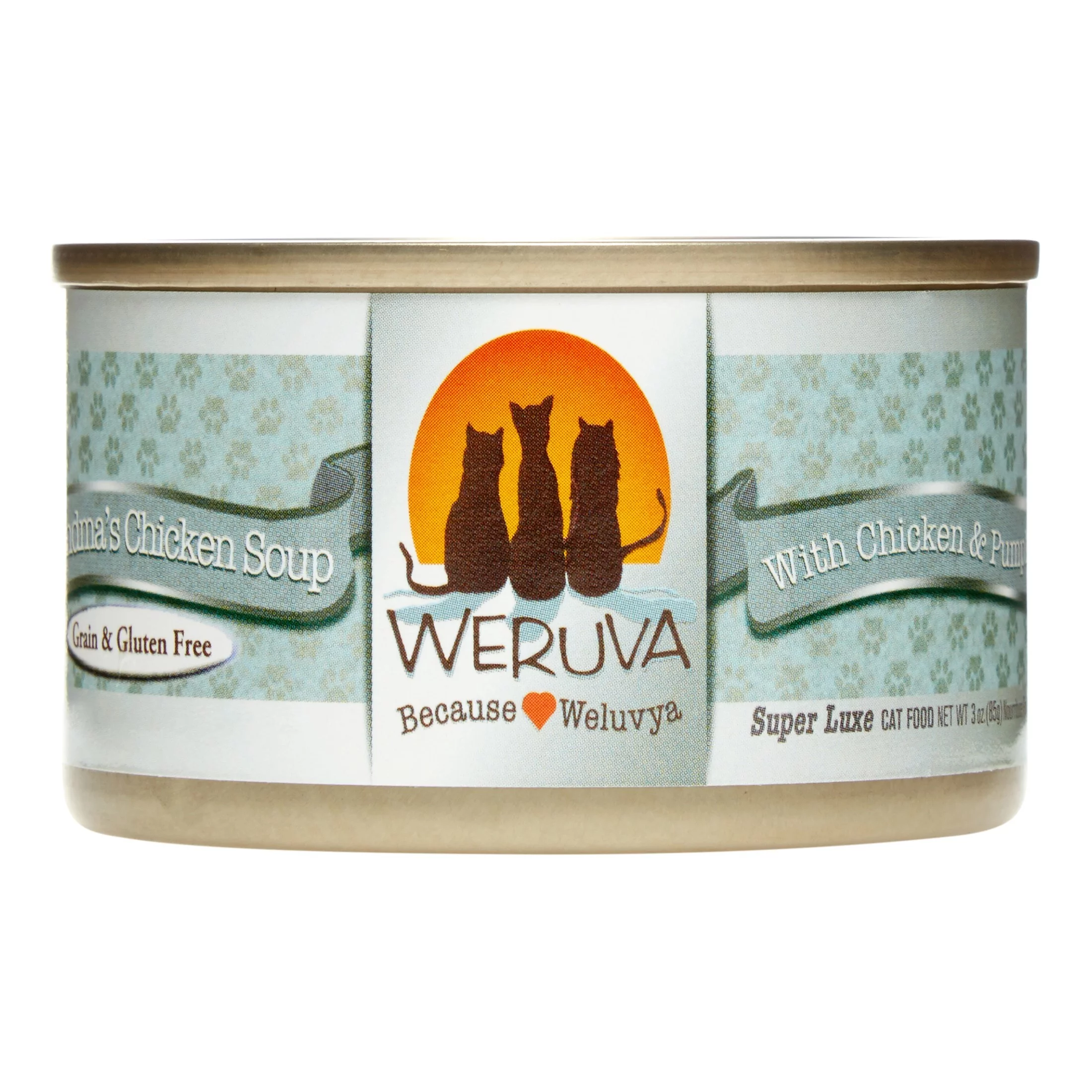 (24 Pack) Weruva Grandma's Chicken Soup with Chicken & Pumpkin Grain-Free Wet Cat Food, 3 oz. Cans