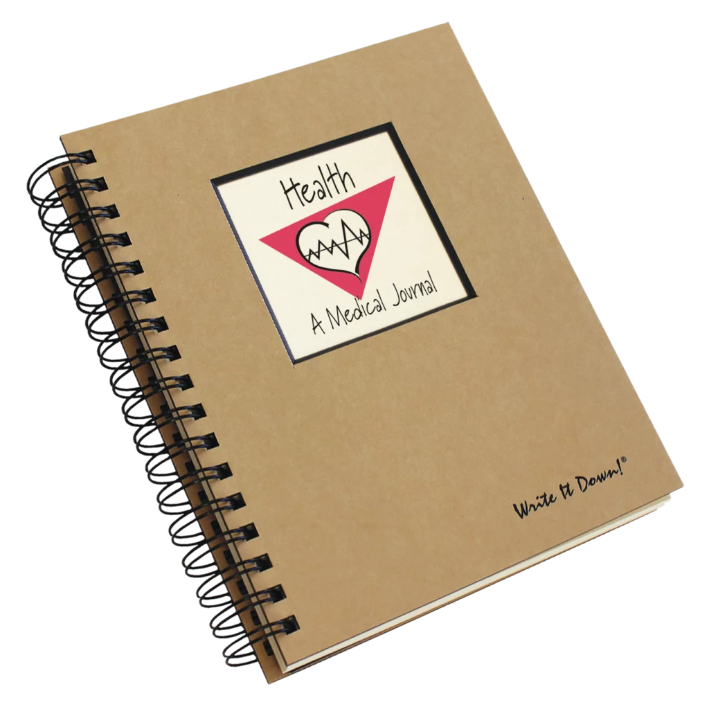 My Health, A Medical Records Journal Log Book - Kraft Hard Cover by Journals Unlimited