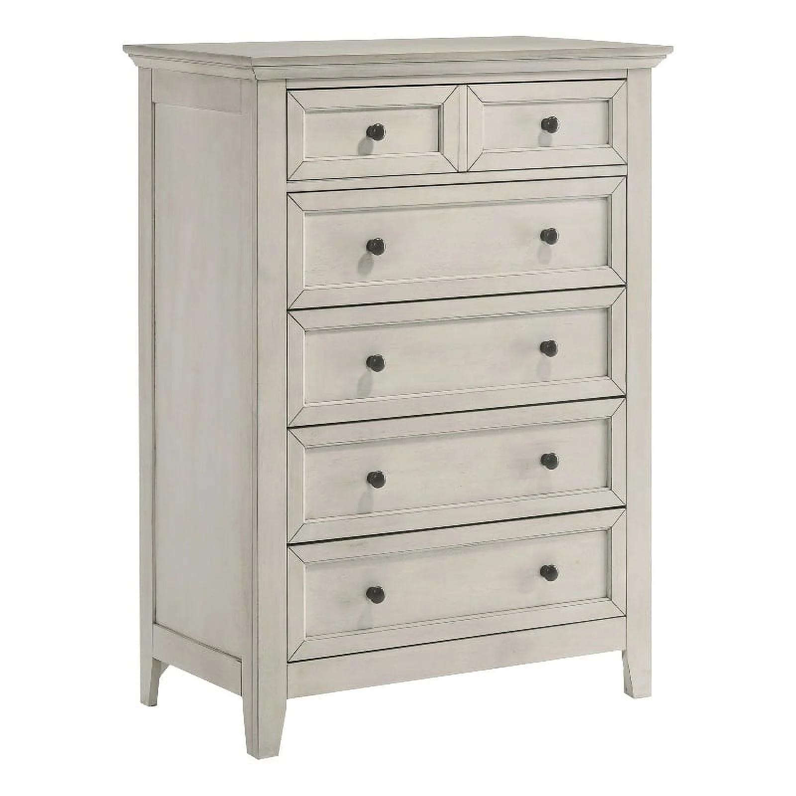 Intercon Furniture San Mateo Youth 5-Drawer Transitional Wood Chest in White