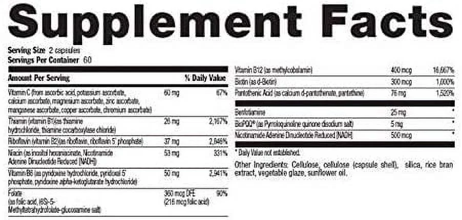 Country Life Coenzyme B-Complex Advanced -- 120 Vegetarian Capsules