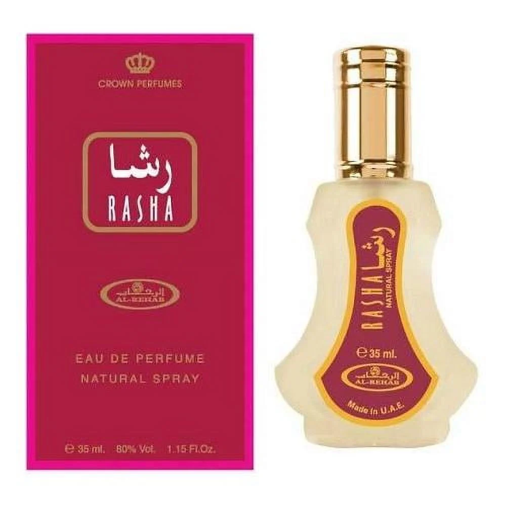 Rasha - Al-Rehab Eau De Natural Perfume Spray - 35 Ml (1.15 Fl. Oz)- 6 Pack