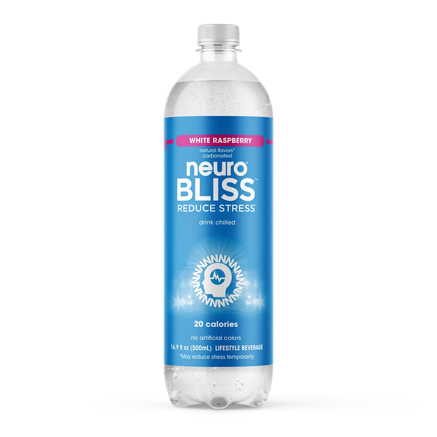neuroBLISS, Raspberry, Stress Reducing Beverage; 16.9 Fl Oz (Pack of 12)