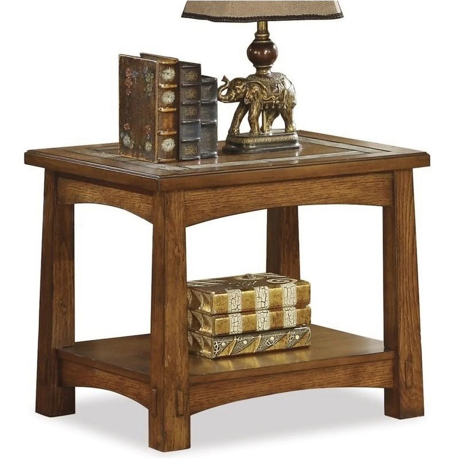 (Set of 2) Home Side End Table in Oak
