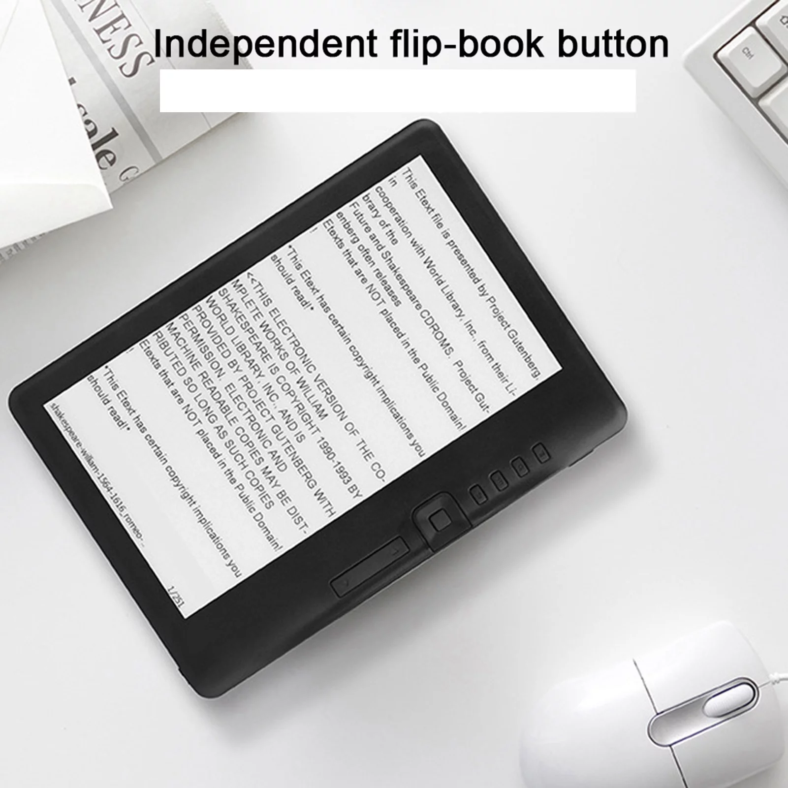 E-book Reader - Portable Book Reader Colorful Screen Digital Book Read 7inch(8G)