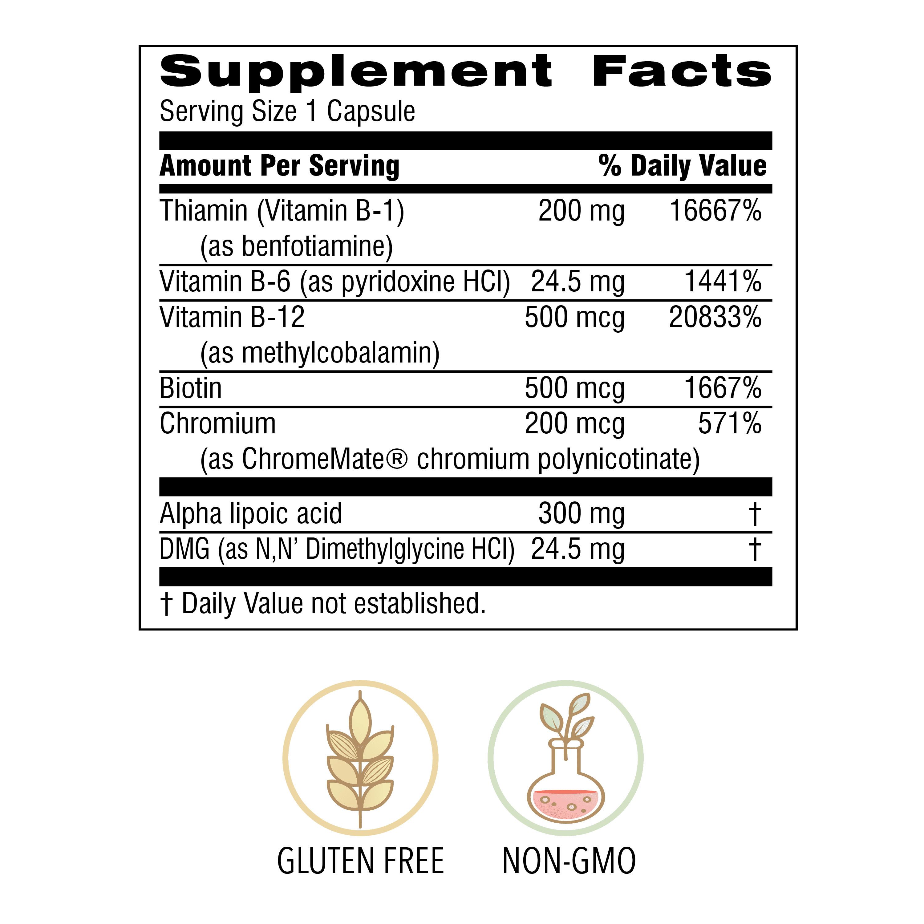 Botanic Choice Neuro Support Plus, 60 Ct - For Healthy Feet and Nerves