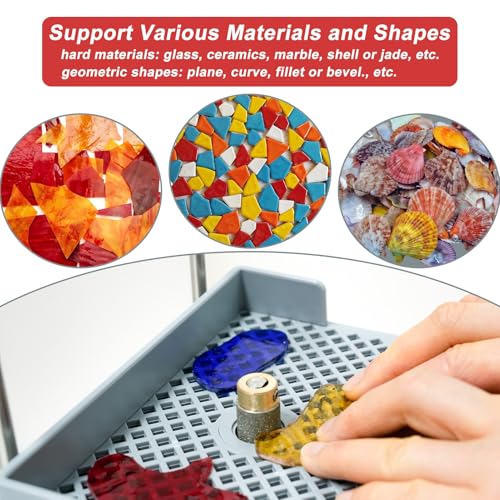 Cordless Rechargeable Stained Glass Grinder Art Grinding Tool with 5/8