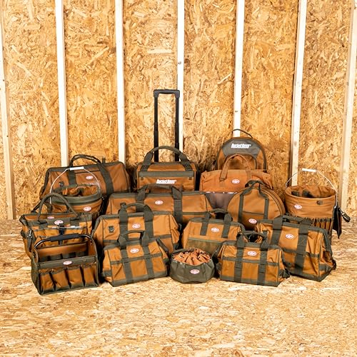 Bucket Boss Gatemouth 16 Tool Bag in Brown, 60016, 15 liters(Brown)
