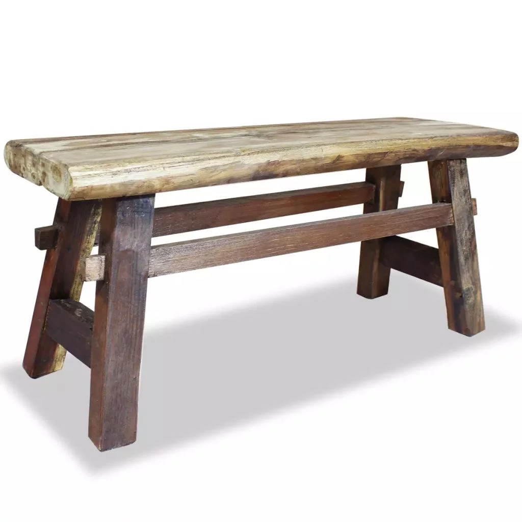 Bench Solid Reclaimed Wood 39.4