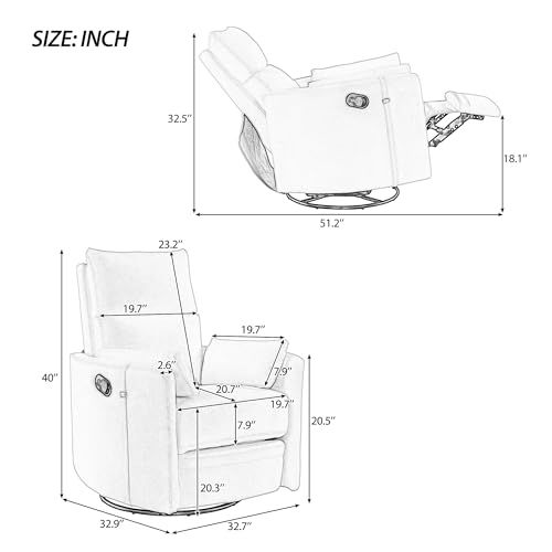 Massage Recliner,Power Lift Chair for Elderly with Adjustable Massage and Heating Function,Recliner Chair with Infinite Position and Side Pocket for Living Room,Beige