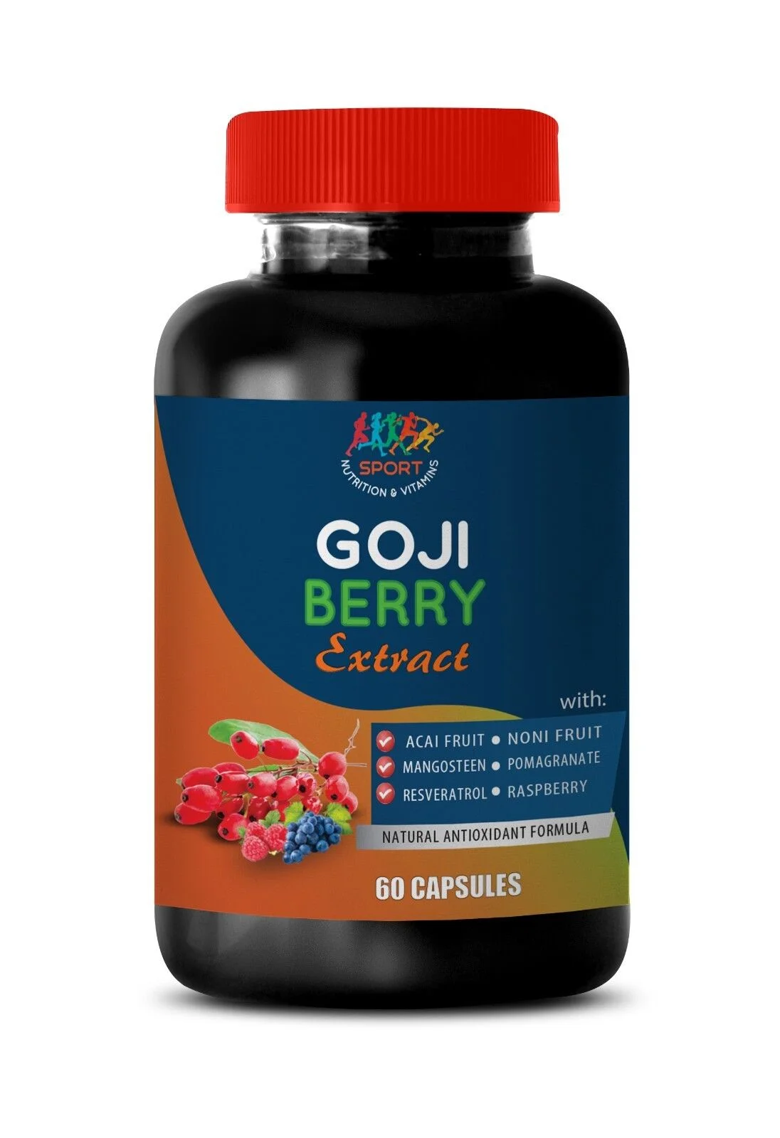 Eye Health Vitamins - Goji Berry Extract 300mg - 1 Bottle