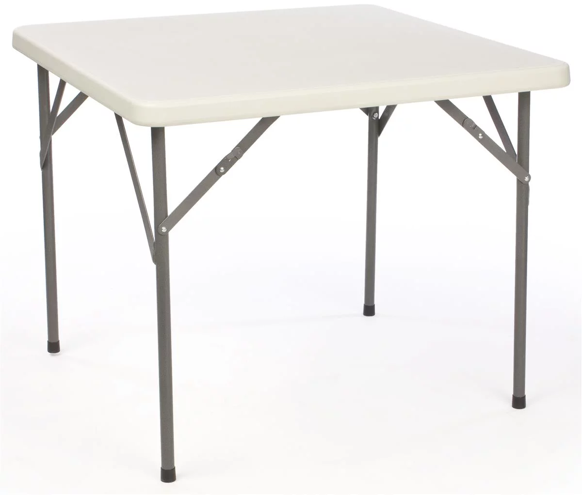 34-inch Square Folding Table with Molded Top, Steel Legs (FOLDTS3429)