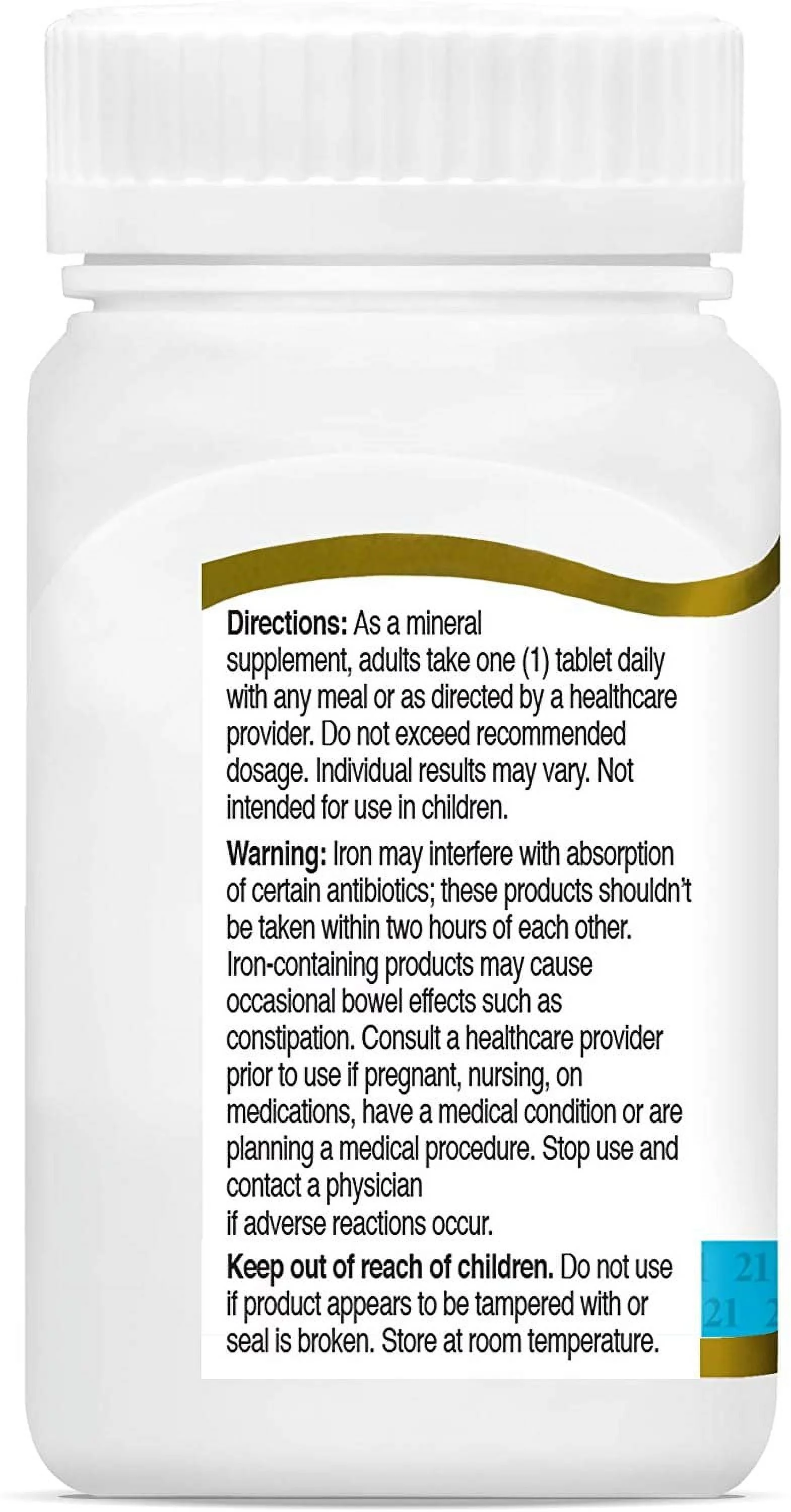 21st Century Slow Release Iron High Potency Gluten-Free 60ct, 5-Pack