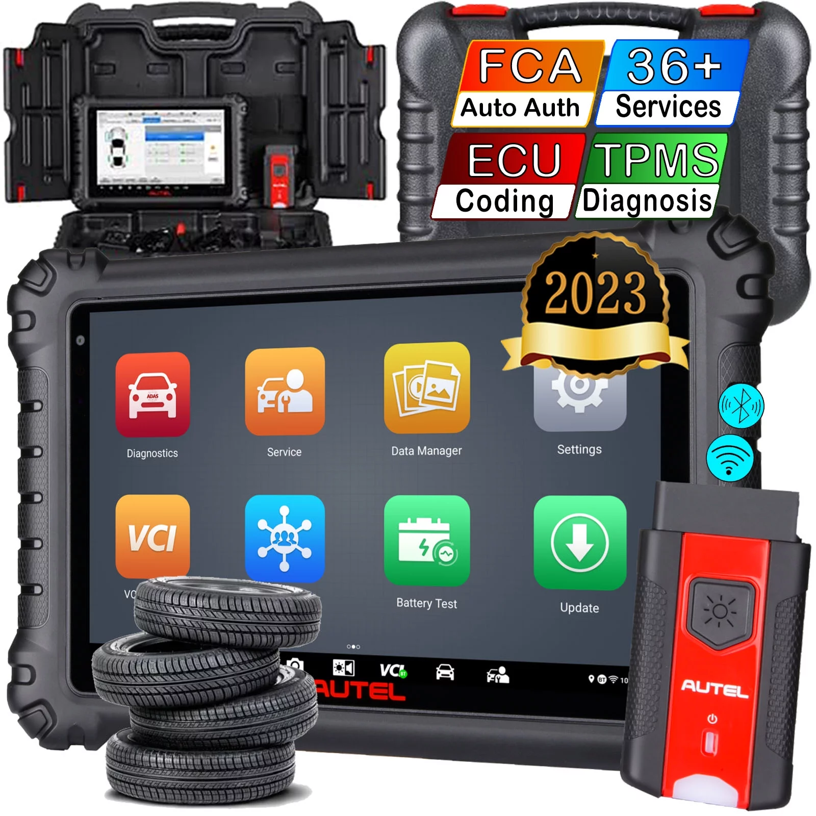 Autel Scanner, Autel MS906 Pro-TS, Autel MaxiSys, 2022 Vehicle Full System Diagnostic Tool OBD2 Scanner ECU Coding Active Test Cloud Service 36+ Function Upgraded MS906S MS906PRO MS906BT MK906BT MK906