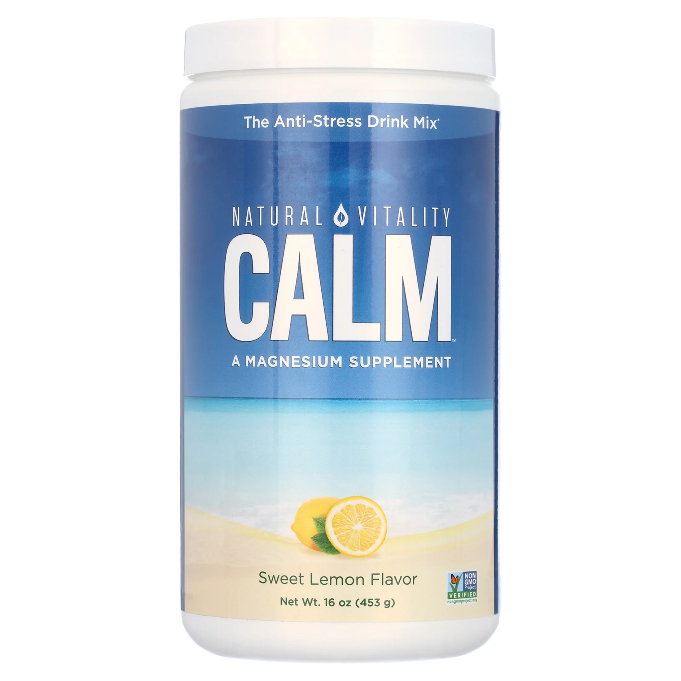Natural VitalityÂ® Calm, The Anti-Stress Dietary Supplement Powder, Lemon - 16 ounce