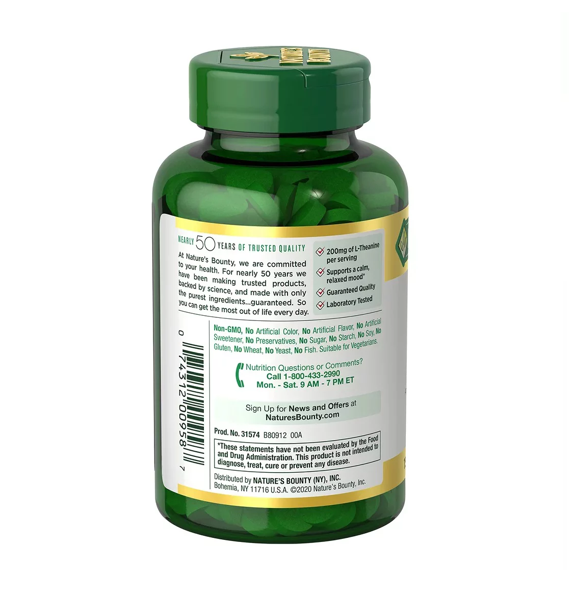 Nature's Bounty Anxiety and Stress Relief, 150 ct.