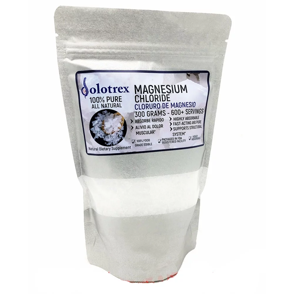 Cloruro de Magnesio 100% PURE Magnesium Chloride 300g Over 600 Servings 0.66 LBS