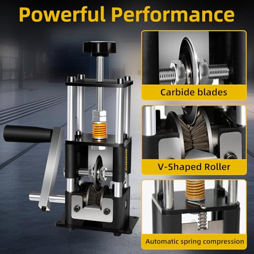 Wire Stripper Machine,0.03-1 Inch Wire Stripping Machine with Hand Crank,Portable Steel Frame Drill Powered Stripping Tool for Scrap Copper Wire Cable Recycling