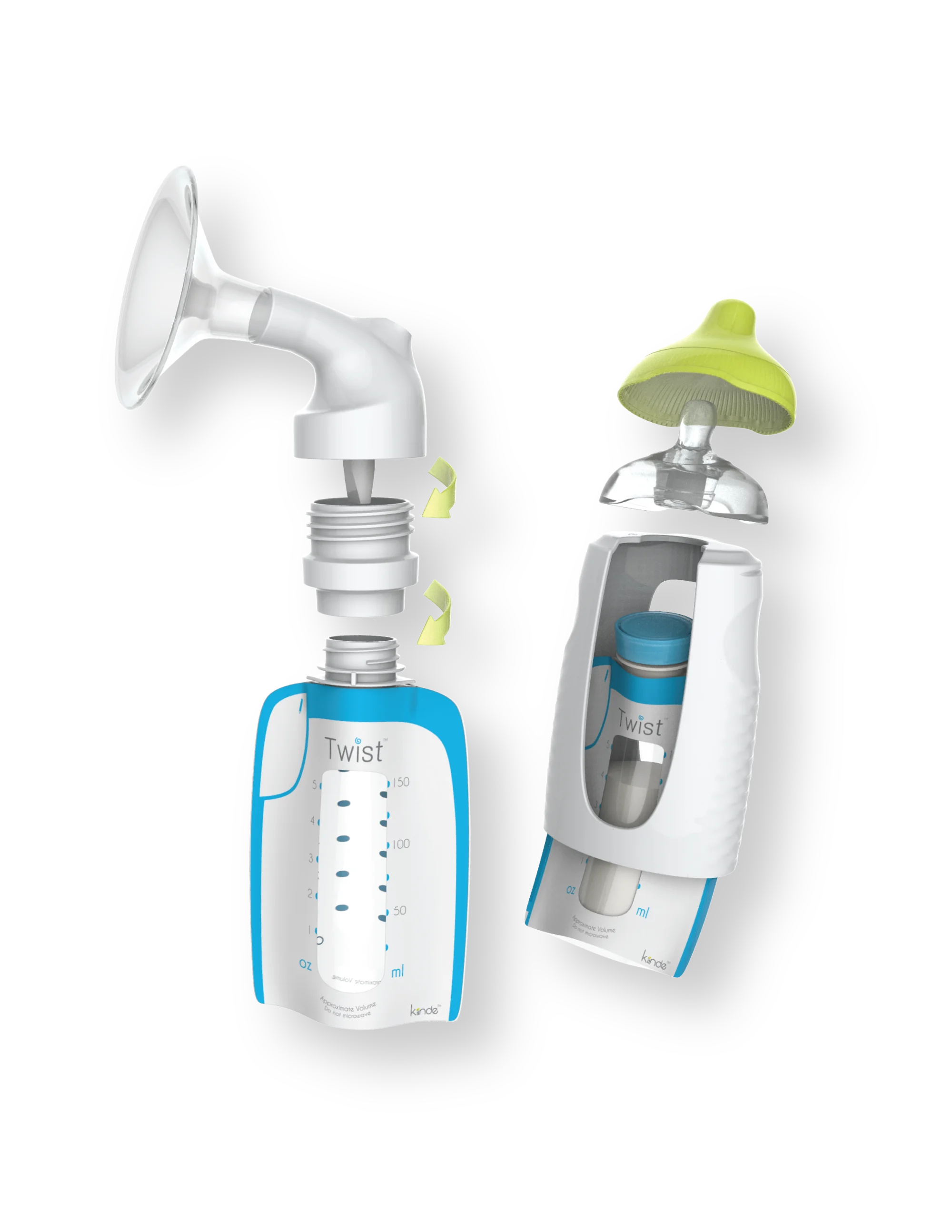 Kiinde Twist Universal Direct-Pump Feeding System Starter Kit