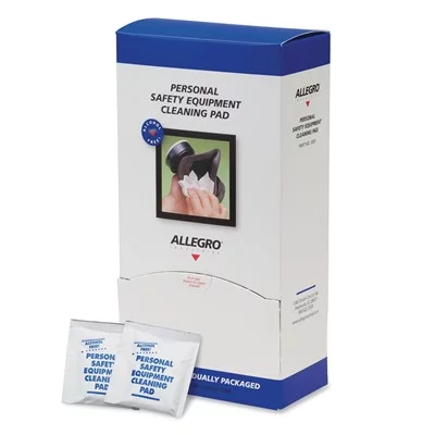 Allegro Alcohol-Free Respirator Wipe Pads, 100/Box (4 Boxes)