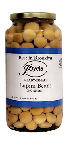 Joycie Ready To Eat Lupini Beans 32 OZ Jar Pack of 6 Healthy Snack 32 oz. Jar  Made in USA  All Natural  Non GMO  Fresh Harvest Keto, Plant Based, Mediterranean Diet I Non-GMO, Gluten-Free,...