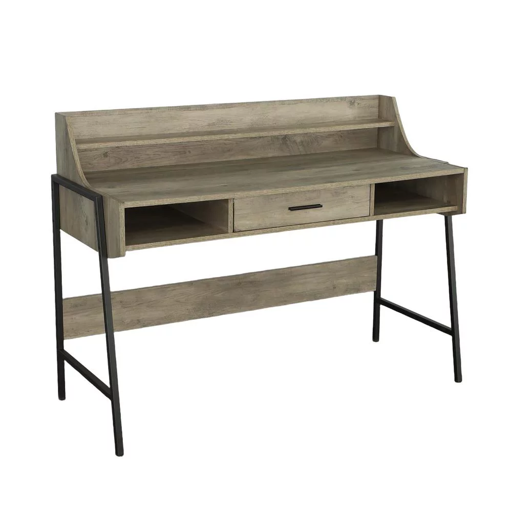 Progressive Furniture Maple Engineered Wood Accent Desk in Driftwood/Metal