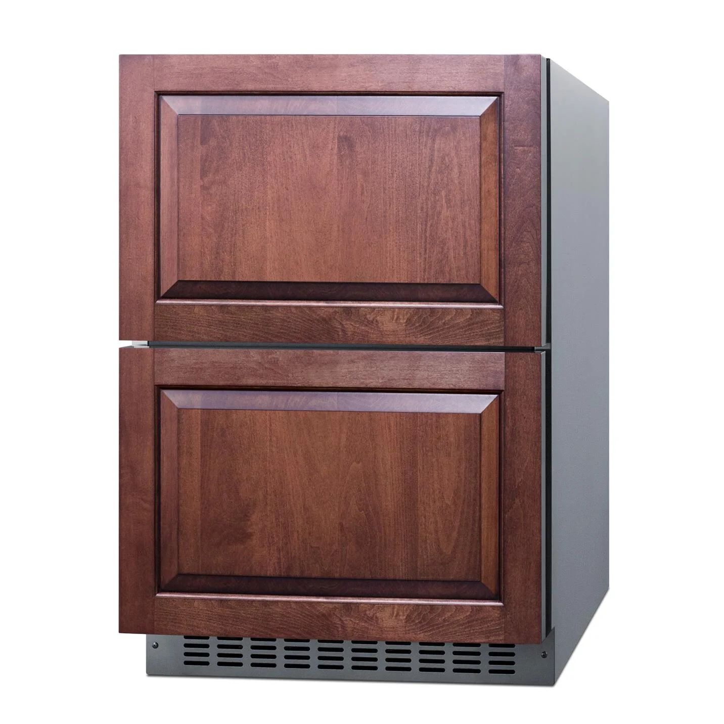 Summit 24-Inch 3.32 Cu. Ft. 2-Drawer Refrigerator-Freezer, ADA Compliant - Custom Panel - ADRF244CSS