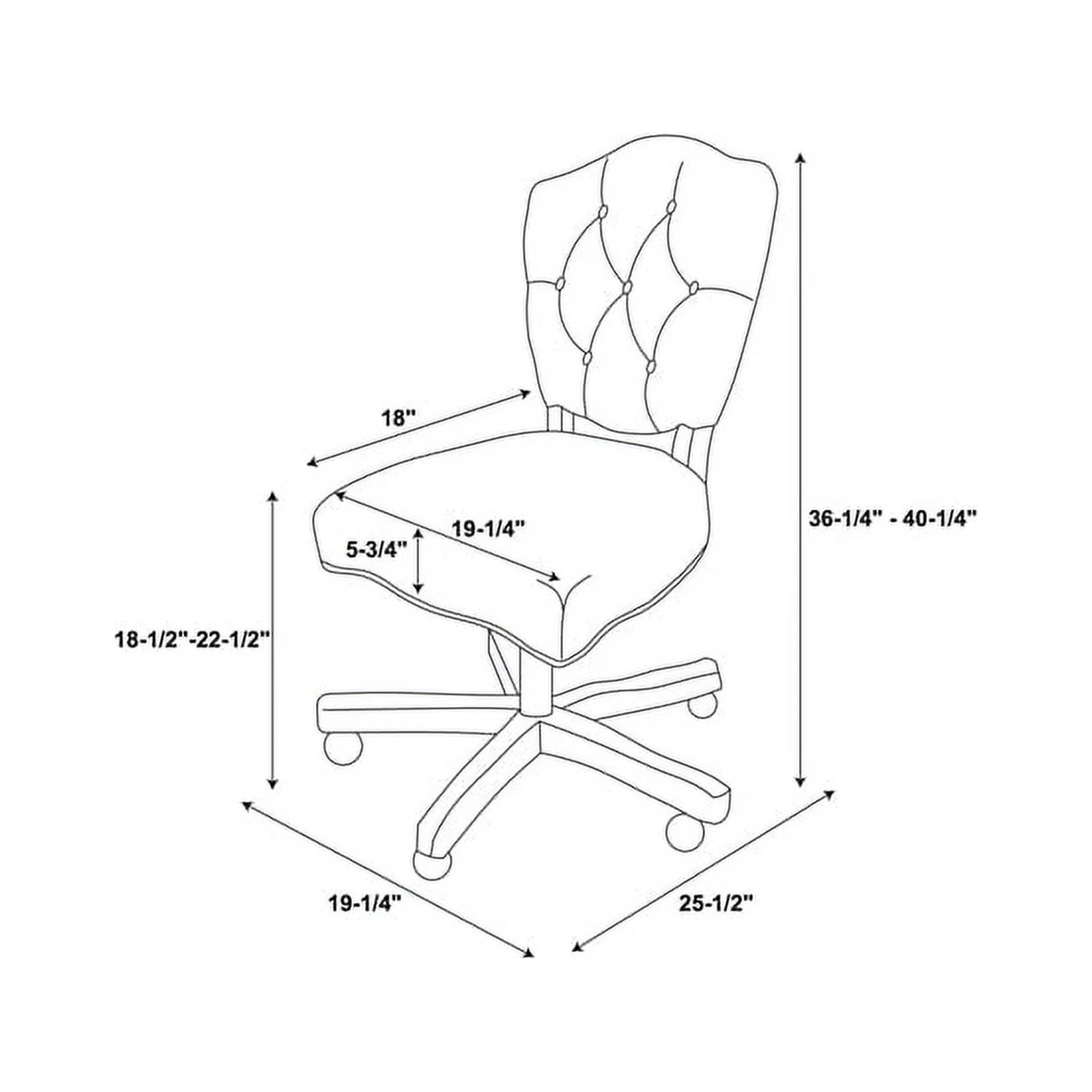 UrbanPro Wood Upholstered Swivel Office Chair in Beige