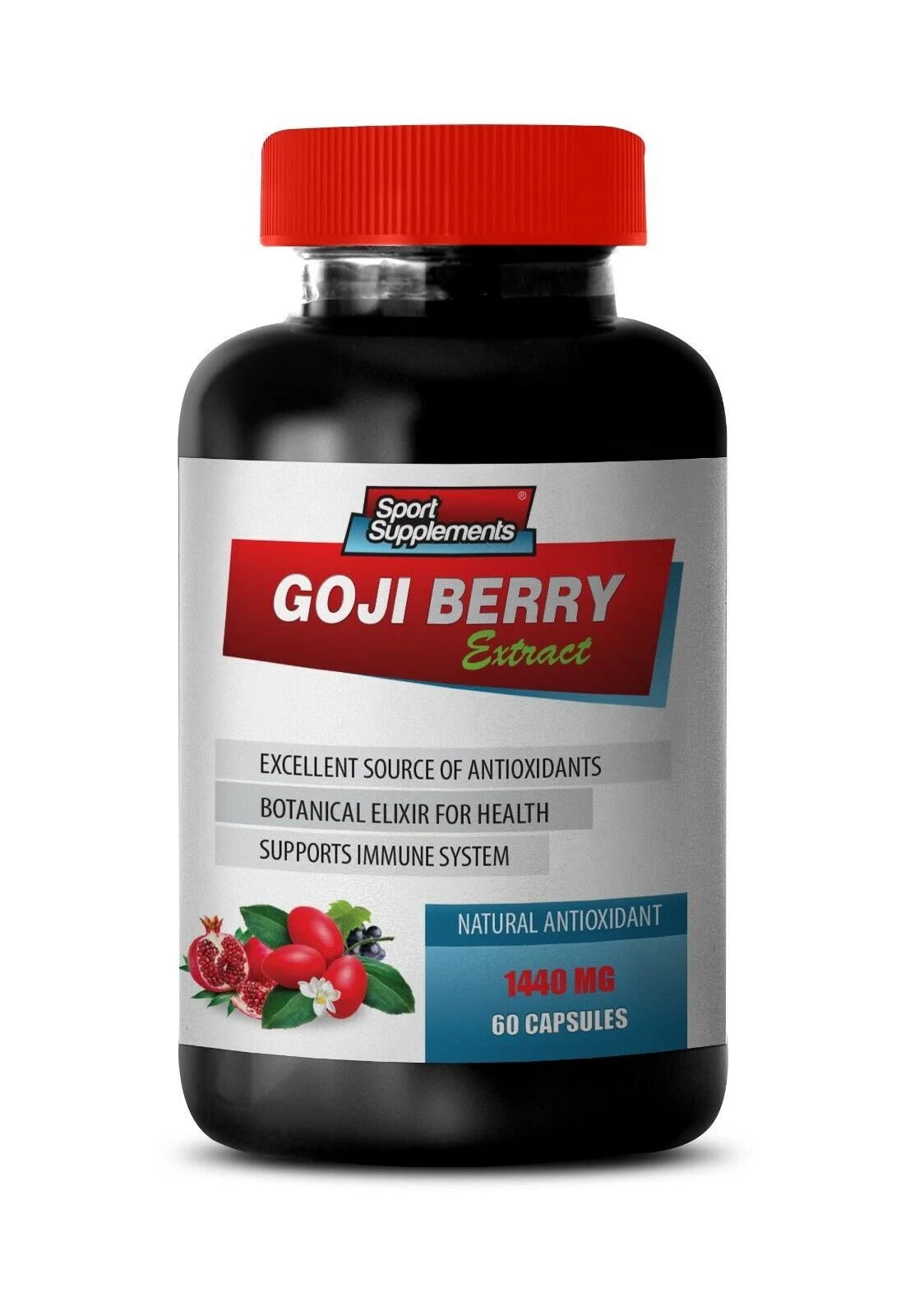 GOJI BERRY Fat Burner 1440mg - energy bosting pills 60 Capsules