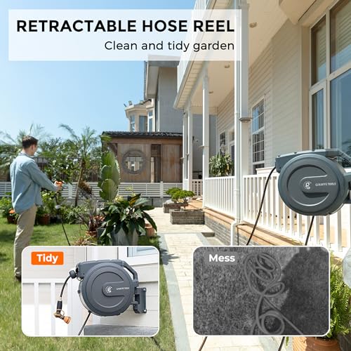 Giraffe Tools AW30 1/2MB Retractable Garden Hose Reel 1/2