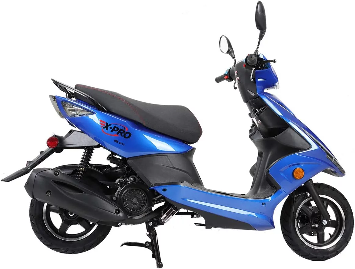 X-Pro Brand New 150cc Gas Powered Moped Scooter, 10
