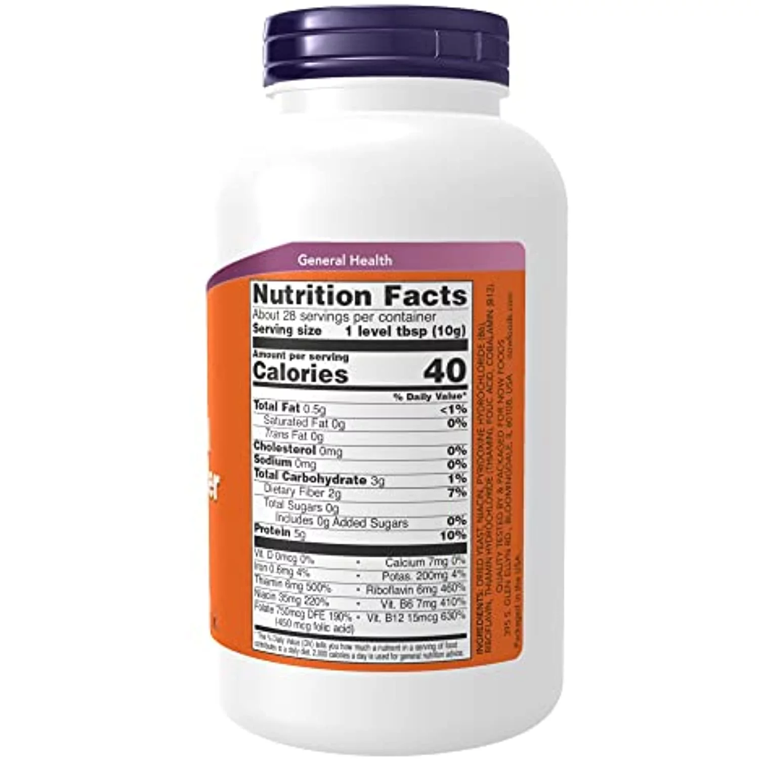 Now Nutritional Yeast Powder,10-Ounce